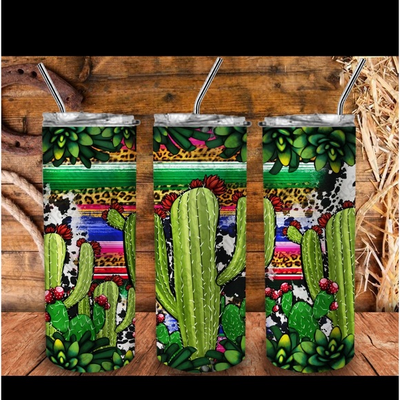Colorful Cactus 20 Oz Tumbler - Picture 8 of 8
